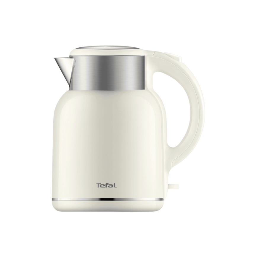 Tefal - Электрочайник THERMO PROTECT XL 1,9 л 1650W/230V нержавеющая сталь/белый