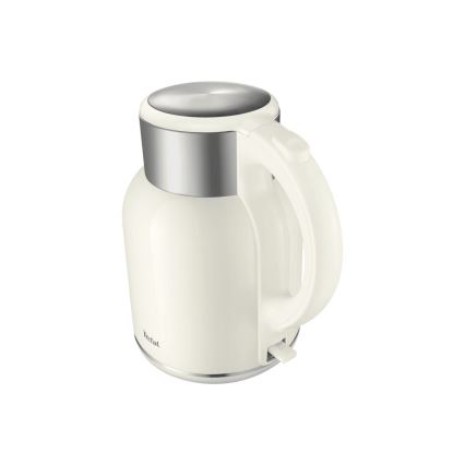 Tefal - Электрочайник THERMO PROTECT XL 1,9 л 1650W/230V нержавеющая сталь/белый