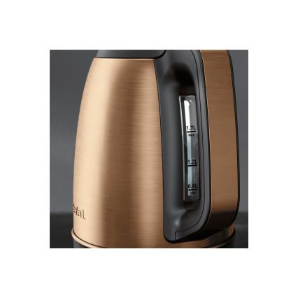 Tefal - Електрочайник COPPERTINTO 1,7 л 2400 Вт/230 В