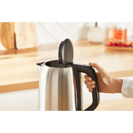 Tefal - Электрочайник SUBITO 1,7 л 2400W/230V нержавеющая сталь/черный