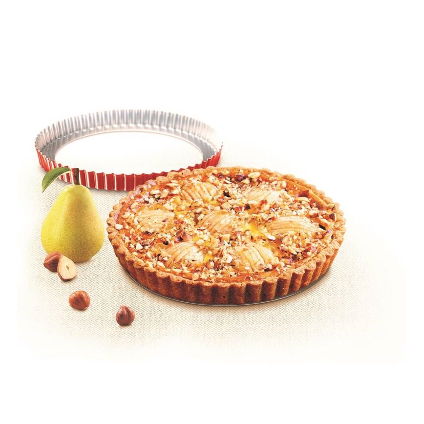 Tefal - Форма для торта со съемным дном DELIBAKE 28 см красный
