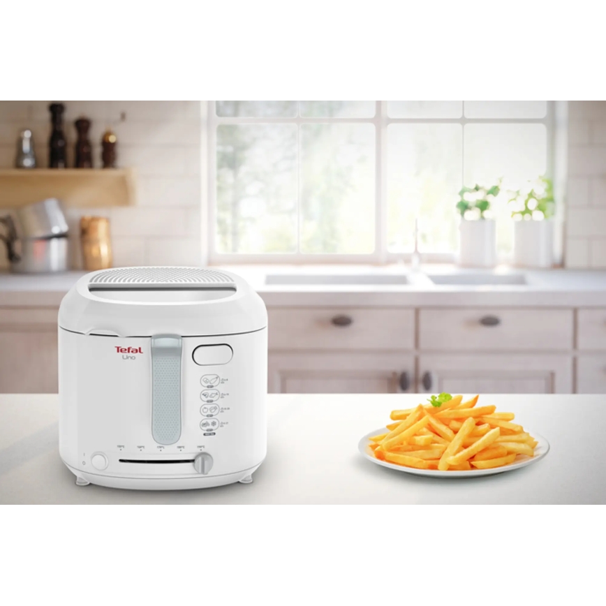 Tefal - Фритюрниця 1,8 л FRY UNO 1475W/230V білий