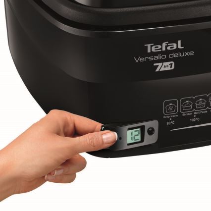 Tefal - Фритюрниця 2 л VERSALION DE LUXE 7в1 1600W/230V чорний