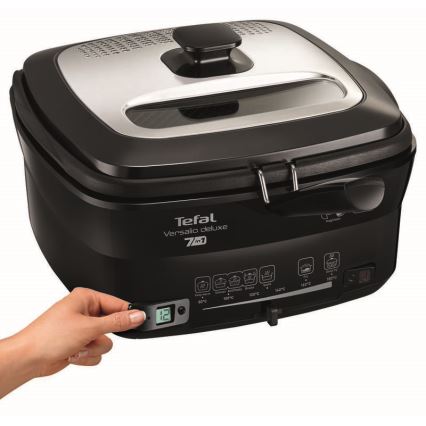 Tefal - Фритюрниця 2 л VERSALION DE LUXE 7в1 1600W/230V чорний