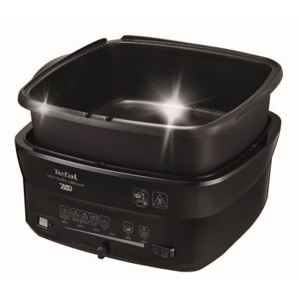 Tefal - Фритюрниця 2 л VERSALION DE LUXE 7в1 1600W/230V чорний
