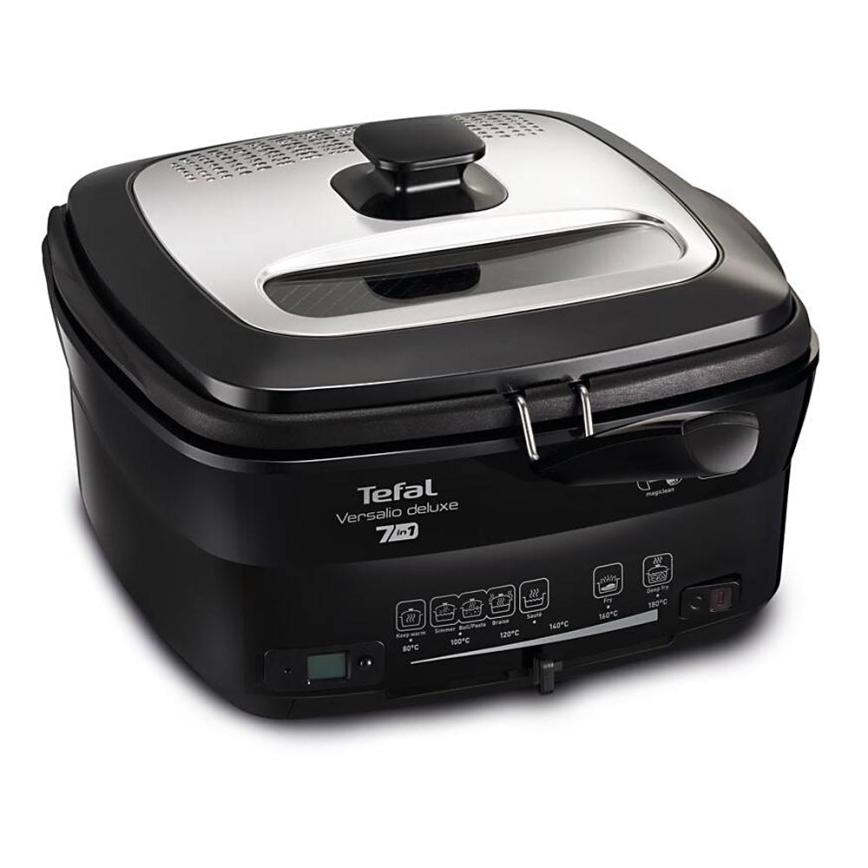 Tefal - Фритюрниця 2 л VERSALION DE LUXE 7в1 1600W/230V чорний