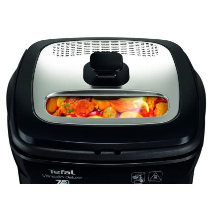 Tefal - Фритюрниця 2 л VERSALION DE LUXE 7в1 1600W/230V чорний