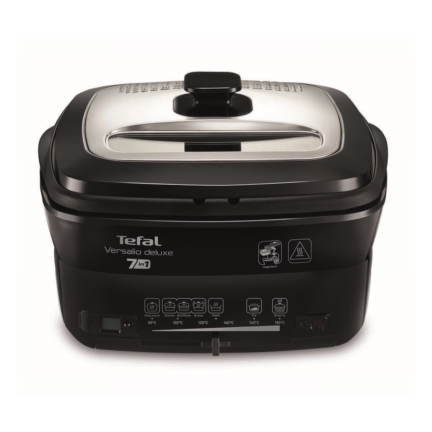 Tefal - Фритюрниця 2 л VERSALION DE LUXE 7в1 1600W/230V чорний