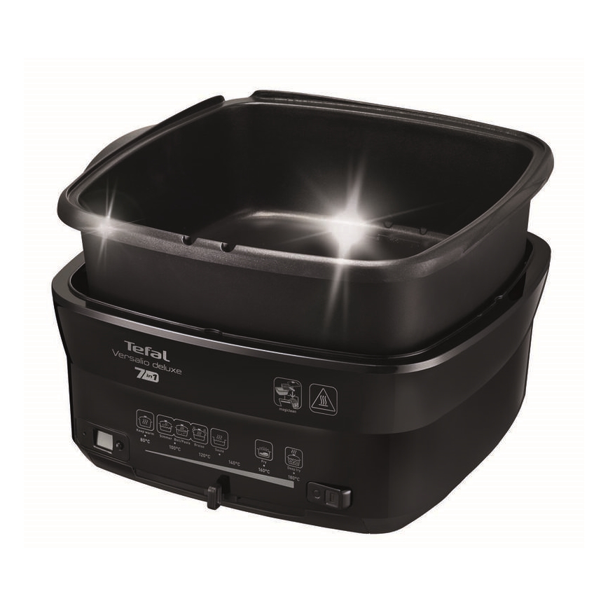 Tefal - Фритюрниця 2 л VERSALION DE LUXE 7в1 1600W/230V чорний