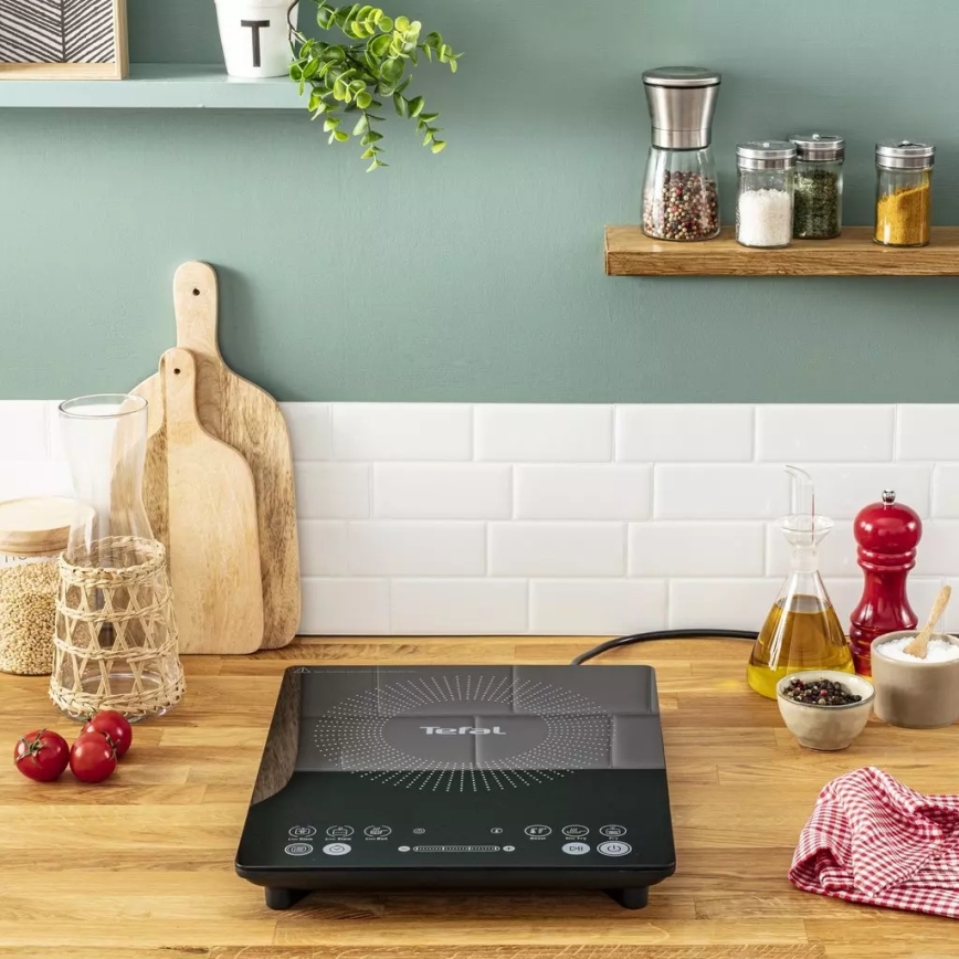 Tefal - Індукційна плита EVERYDAY SLIM 2100W/230V чорний