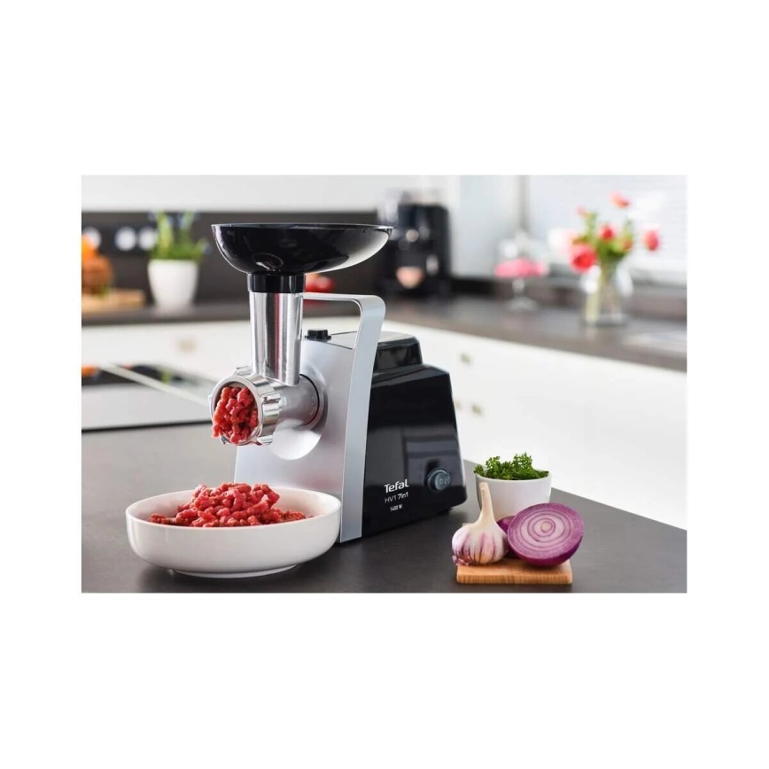 Tefal - М'ясорубка 7в1 1400W/230V чорний/срібний