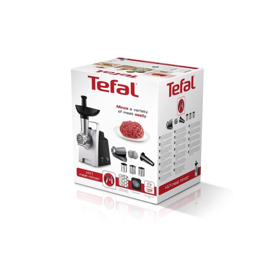 Tefal - М'ясорубка 7в1 1400W/230V чорний/срібний