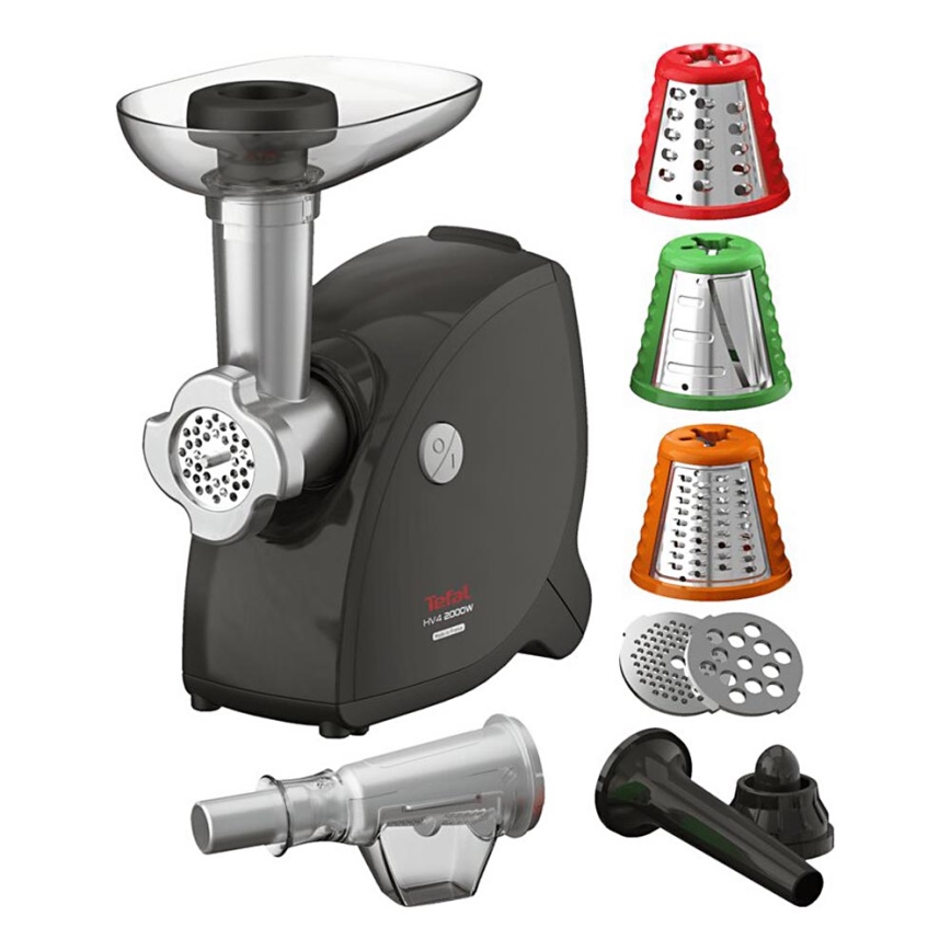 Tefal - М'ясорубка 9в1 2000W/230V чорний