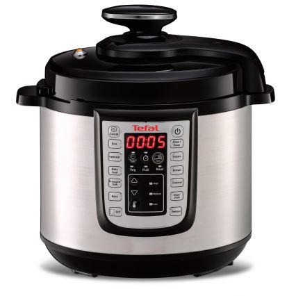 Tefal - Многофункциональная электрическая скороварка ALL IN ONE POT 1100W/230V матовый хром/черный