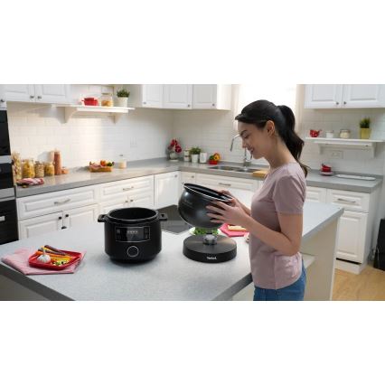 Tefal - Многофункциональная электрическая кастрюля TURBO CUISINE 4,8 л 1090W/230V черный