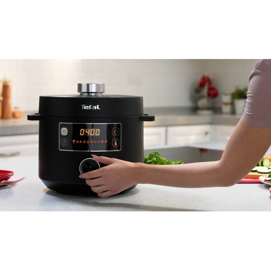 Tefal - Многофункциональная электрическая кастрюля TURBO CUISINE 4,8 л 1090W/230V черный