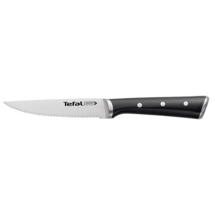 Tefal - НАБІР 4x Ніж для стейка з нержавіючої сталі ICE FORCE 11 см глянцевий хром/чорний