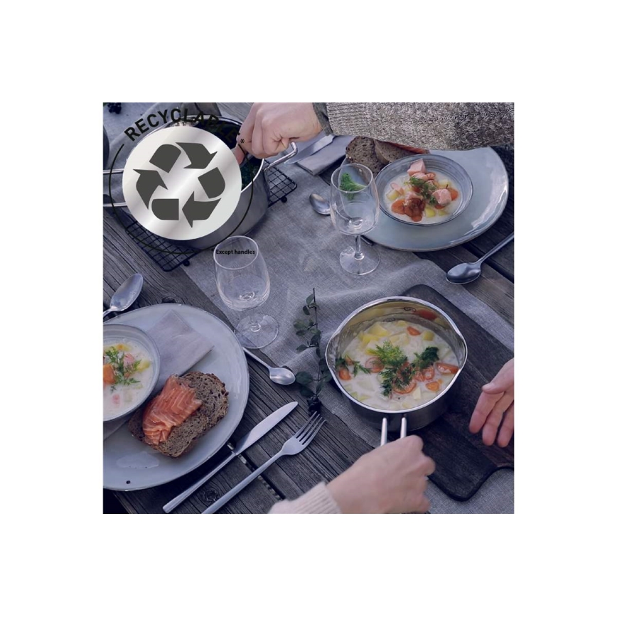 Tefal - Набір із 10 каструль NORDICA з нержавіючої сталі