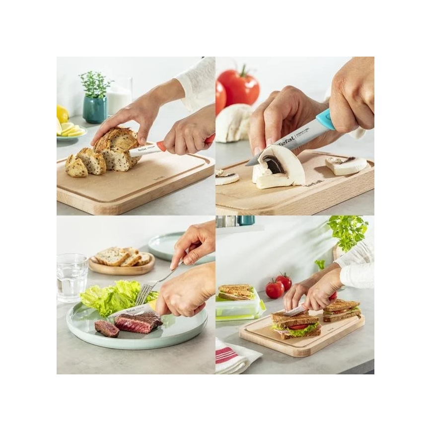 Tefal - Набір з 3-х ножів з нержавіючої сталі COLORFOOD