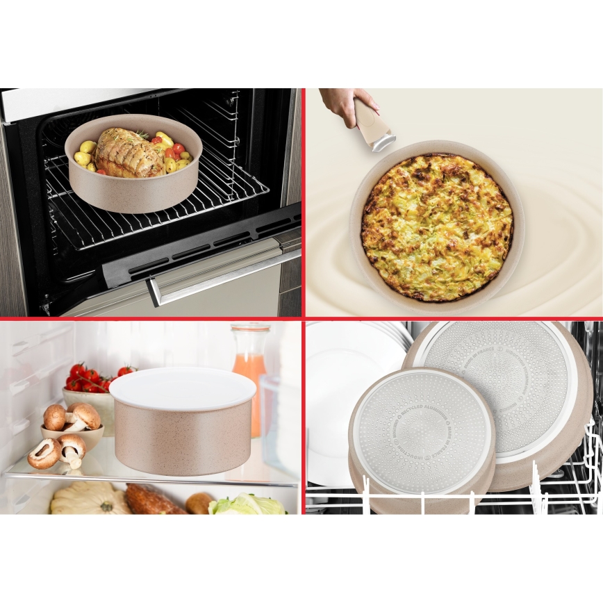 Tefal - Набір із 3 сковорідок INGENIO DELIGHT