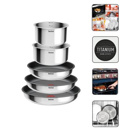 Tefal - Набір посуду INGENIO COOK, 6 предметів, нержавіюча сталь