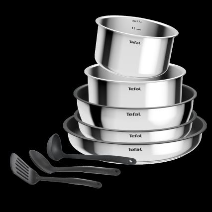 Tefal - набір посуду INGENIO COOK, 9 предметів, із нержавіючої сталі