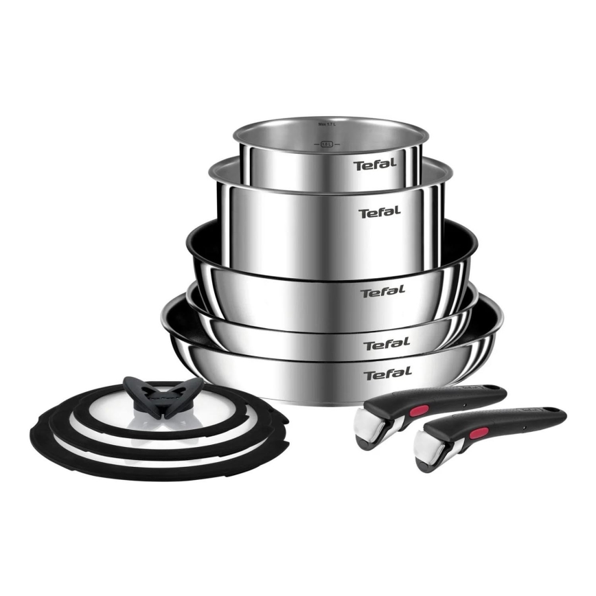 Tefal - Набір столового посуду 10 шт. INGENIO EMOTION нержавіюча сталь