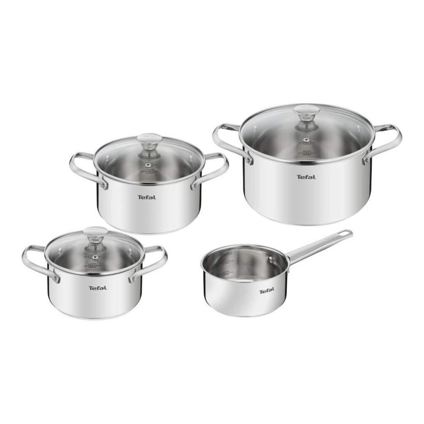 Tefal - Набір столового посуду 7 шт. COOK EAT нержавіюча сталь