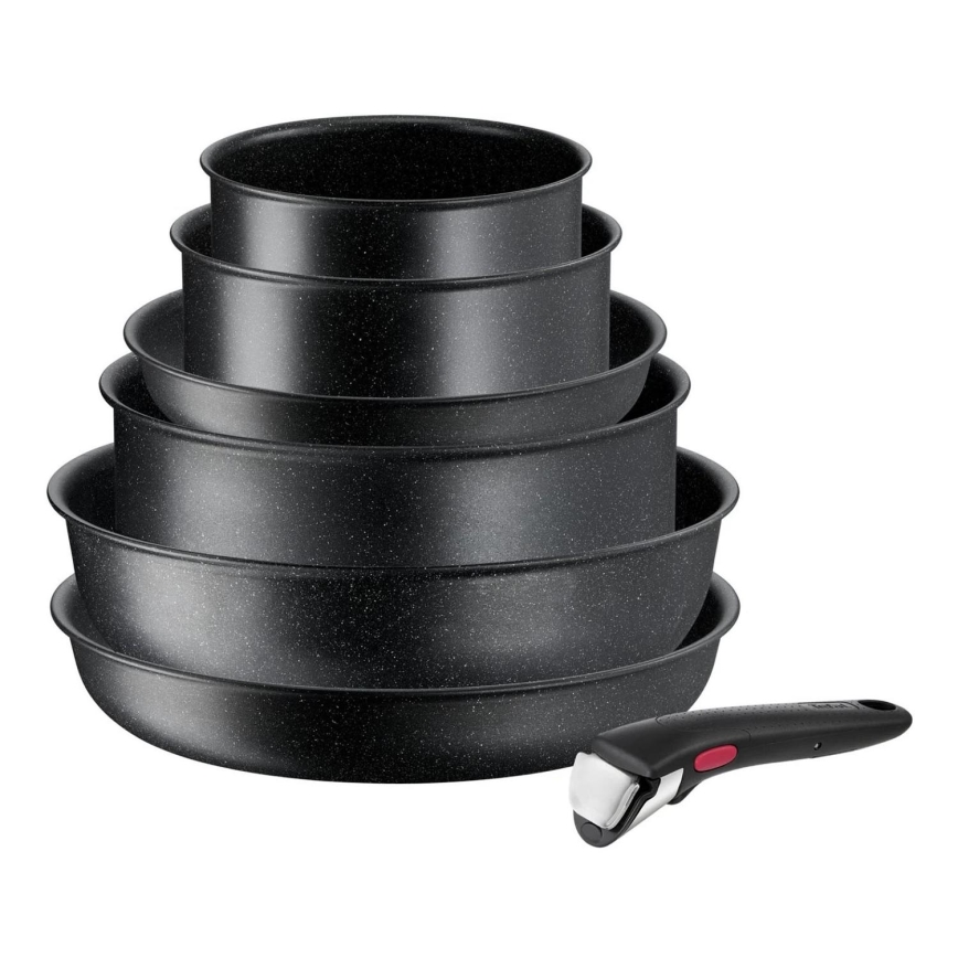 Tefal - Набір столового посуду 7 шт. INGENIO BLACK STONE