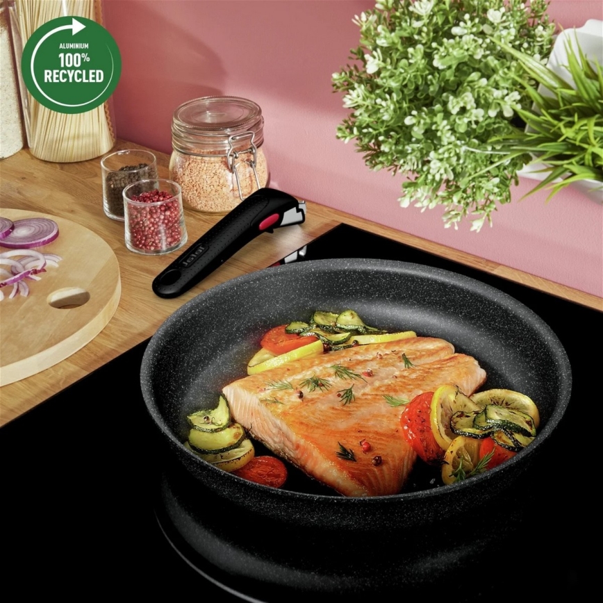 Tefal - Набір столового посуду 7 шт. INGENIO BLACK STONE