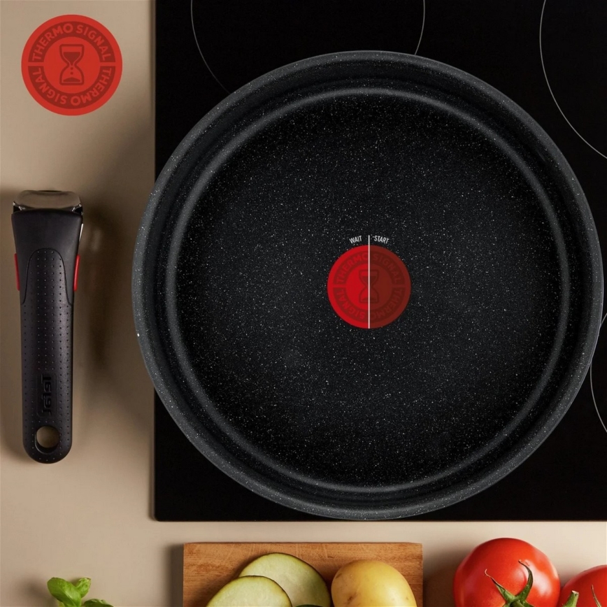 Tefal - Набір столового посуду 7 шт. INGENIO BLACK STONE