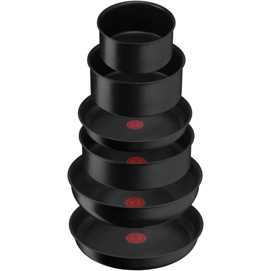 Tefal - Набір столового посуду 7 шт. INGENIO BLACK STONE