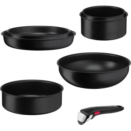 Tefal - Набір столового посуду 7 шт. INGENIO BLACK STONE