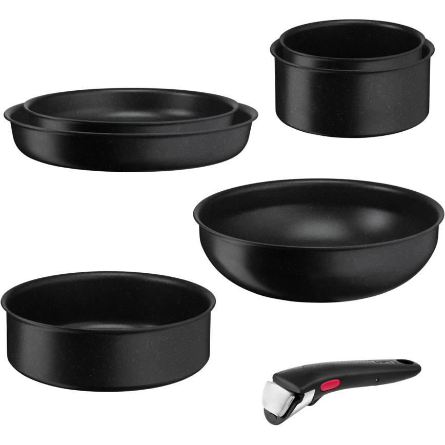 Tefal - Набір столового посуду 7 шт. INGENIO BLACK STONE