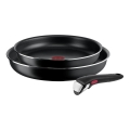 Tefal - Набір сковорідок 3 шт. INGENIO EASY COOK & CLEAN BLACK