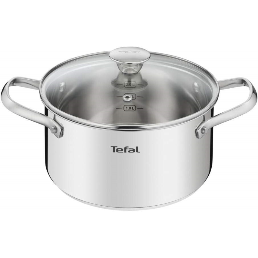 Tefal - Набір каструль 10 шт. COOK EAT нержавіюча сталь