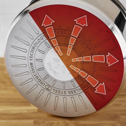 Tefal - Набір каструль 3 шт DELICIOUS нержавіюча сталь