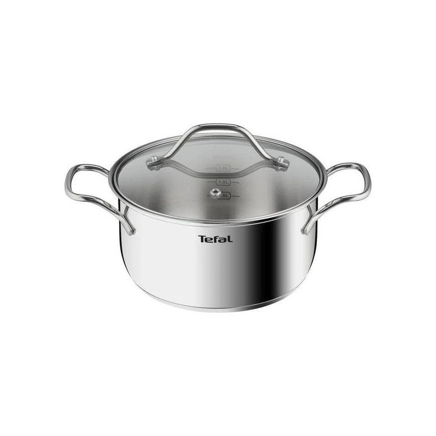 Tefal - Набір каструль з кришками 10 шт. INTUITION нержавіюча сталь