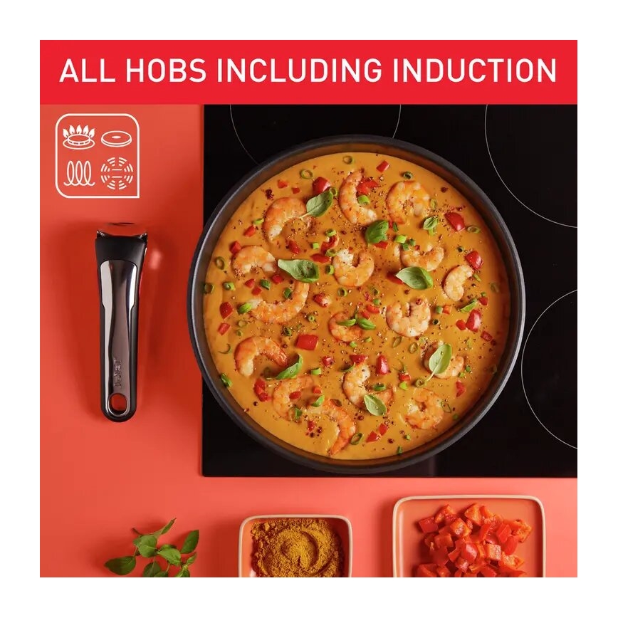 Tefal - Набір кухонного посуду, 13 предметів INGENIO PREFERENCE ON, з нержавіючої сталі