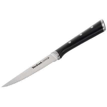 Tefal - НАБОР 4x Нож для стейка из нержавеющей стали ICE FORCE 11 см блестящий хром/черный