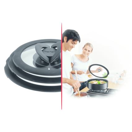 Tefal - Набор из 3 стеклянных крышек INGENIO