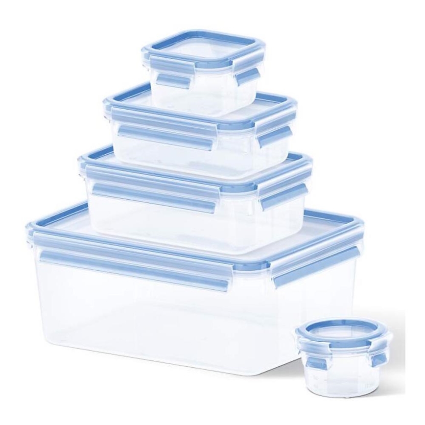Tefal - Набор из 5 пищевых контейнеров MASTER SEAL FRESH, синий