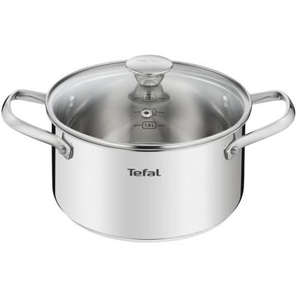 Tefal - Набор посуды 10 шт. COOK EAT нержавеющая сталь