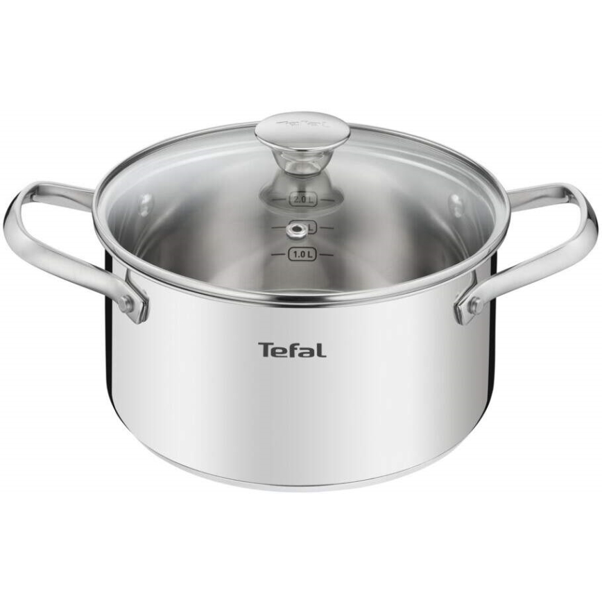 Tefal - Набор посуды 10 шт. COOK EAT нержавеющая сталь