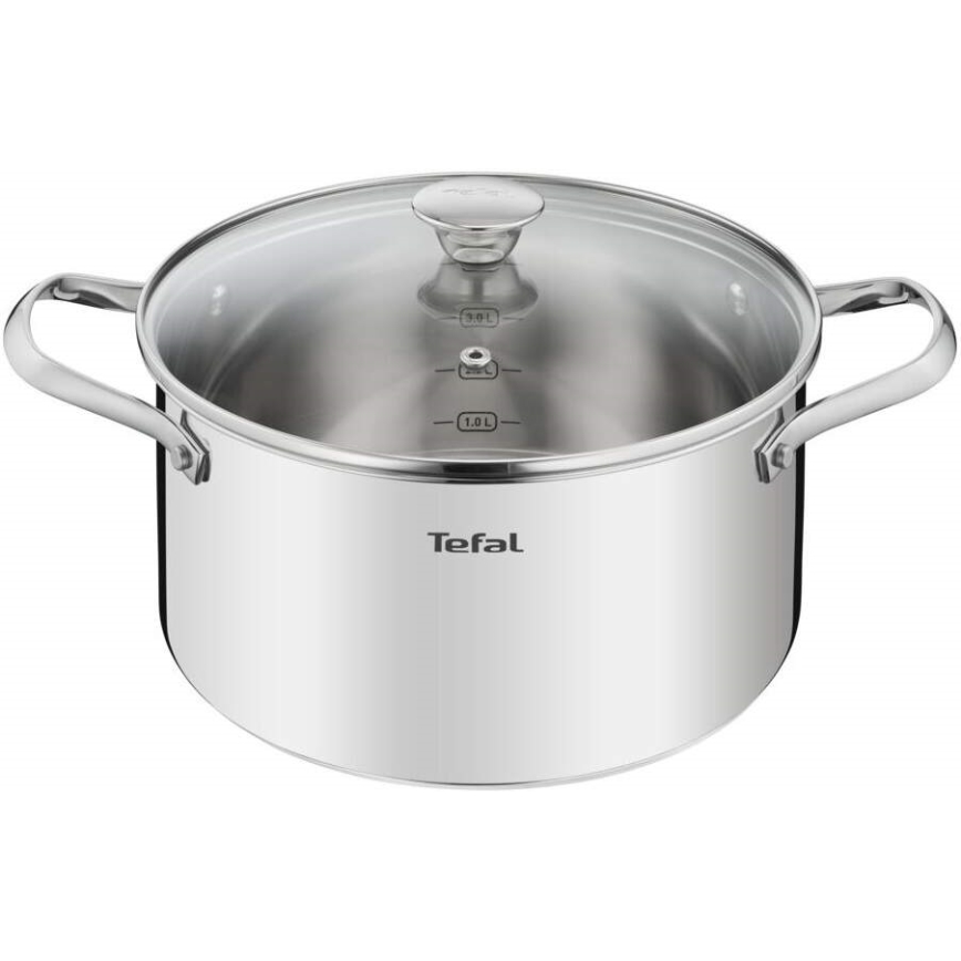 Tefal - Набор посуды 10 шт. COOK EAT нержавеющая сталь