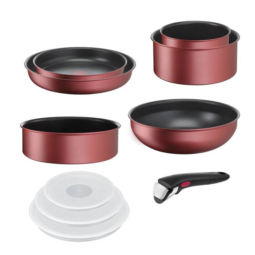 Tefal - Набор посуды 10 шт. INGENIO DAILY CHEF медный