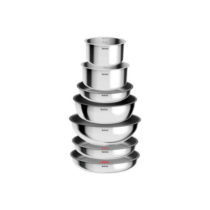 Tefal - Набор посуды 15 предметов INGENIO COOK из нержавеющей стали