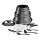 Tefal - Набор посуды 20 шт. INGENIO DAILY CHEF ON черный
