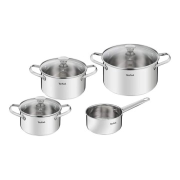 Tefal - Набор посуды 7 шт. COOK EAT нержавеющая сталь