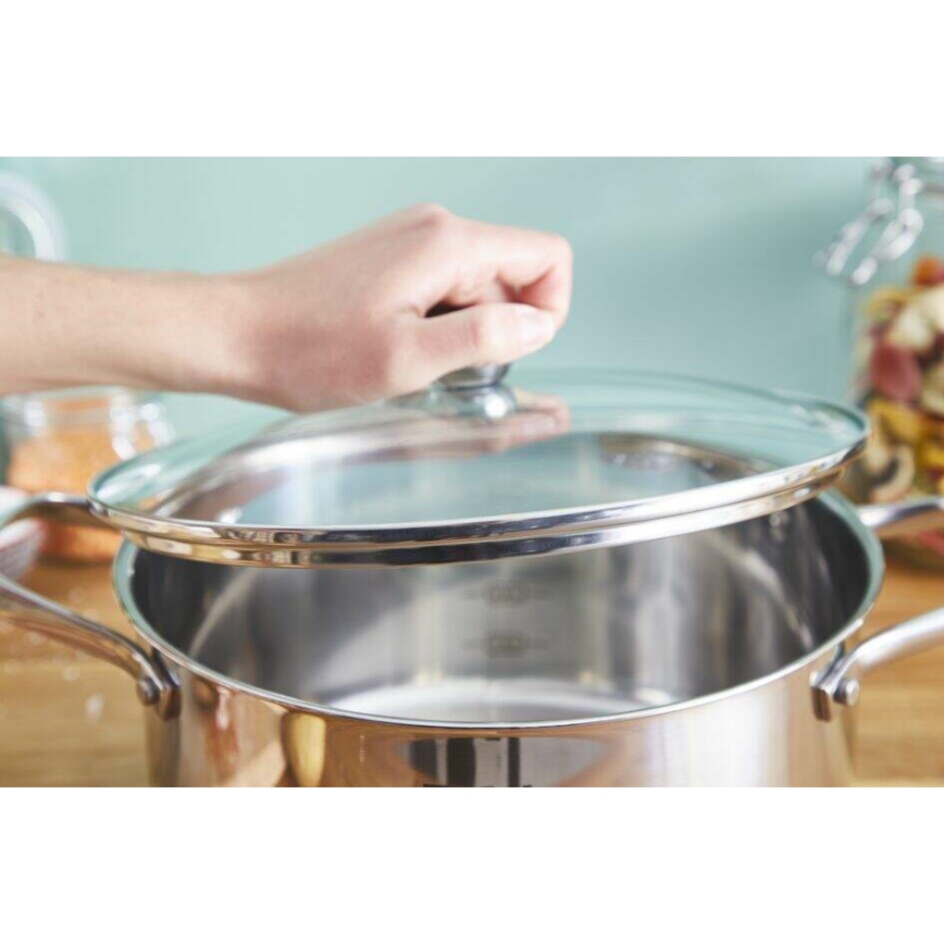 Tefal - Набор посуды 7 шт. COOK EAT нержавеющая сталь